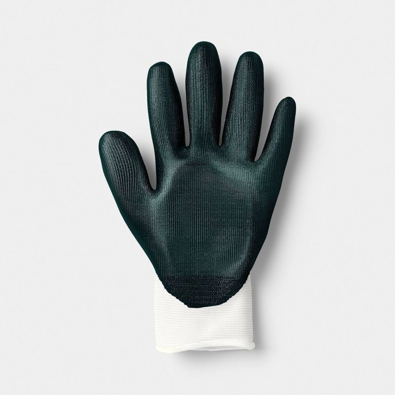 slide 3 of 5, 2pc Nitrile Coated Dipped Gloves Green - Room Essentials™, 2 ct