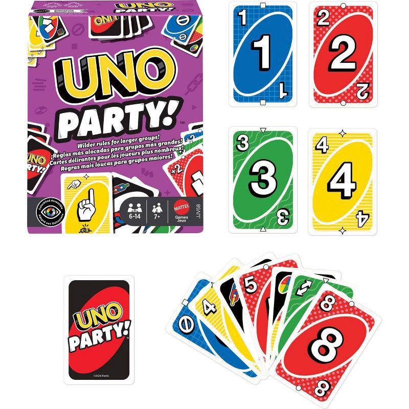 slide 6 of 6, UNO Party Card Refresh Game, 1 ct