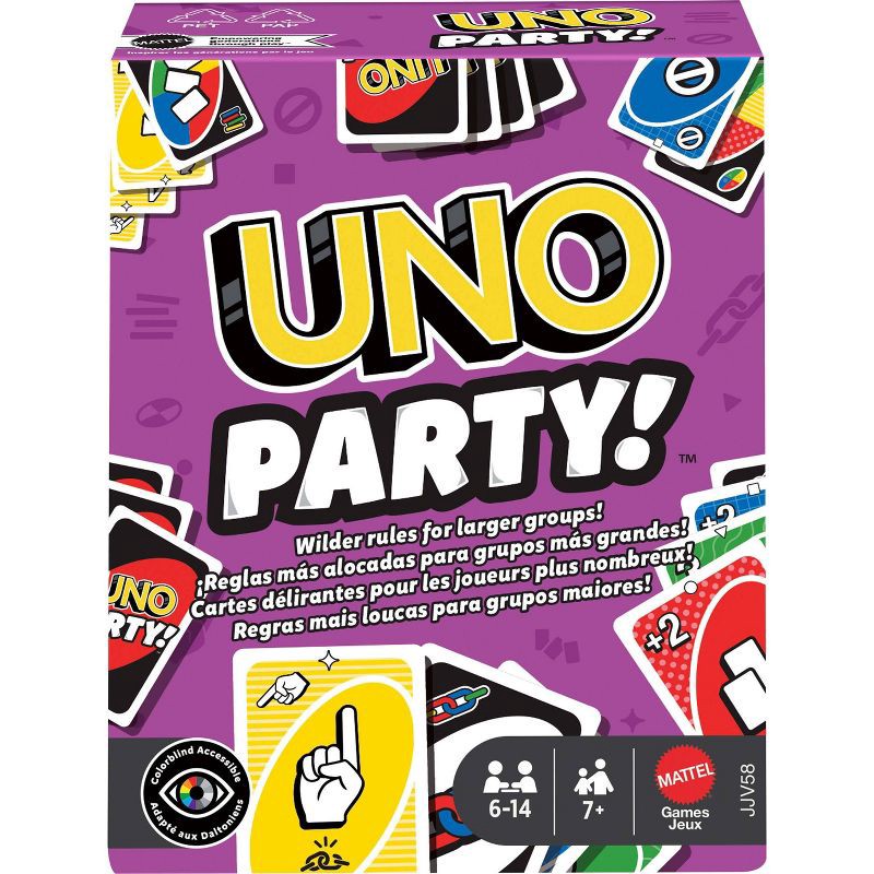 slide 1 of 6, UNO Party Card Refresh Game, 1 ct