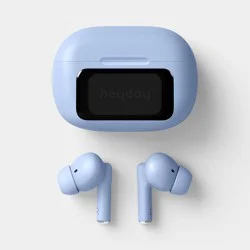 True Wireless Active Noise Cancelling Earbuds with Screen Peri Blue - heyday™