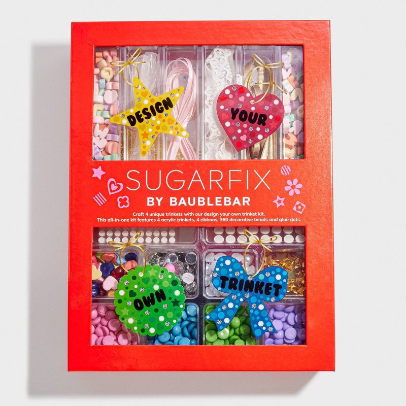 slide 1 of 4, SUGARFIX by BaubleBar 4ct Embellished Trinket Craft Kit Gift, 4 ct