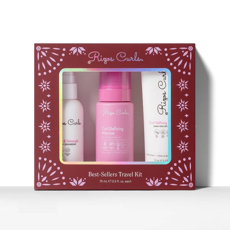 slide 4 of 4, Rizos Curls Best-Sellers Holiday Travel Kit - 3ct, 3 ct