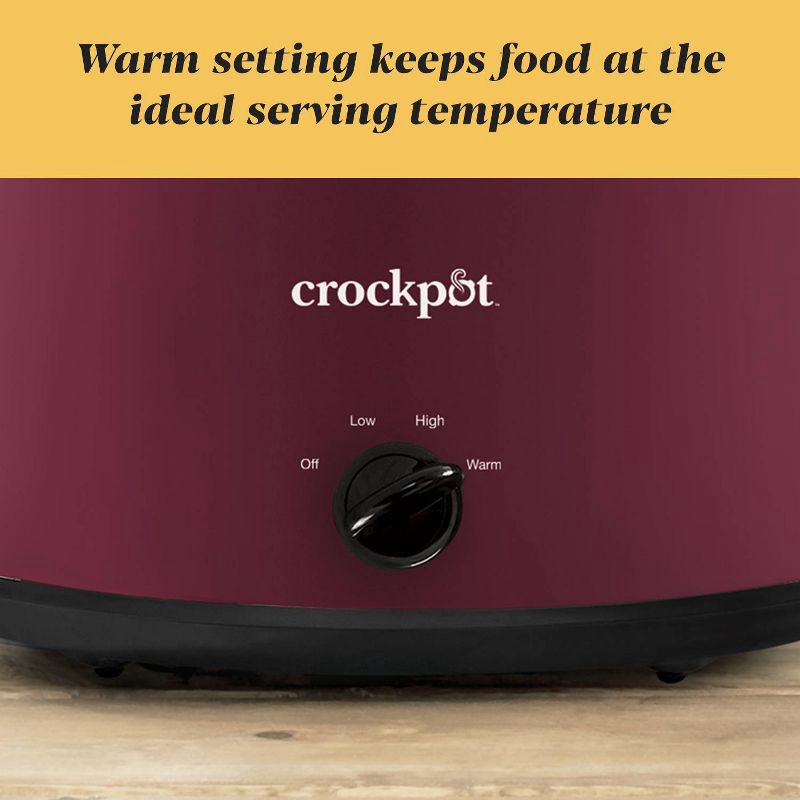 slide 8 of 8, Crock-Pot 8qt Manual Slow Cooker Black, 8 qt