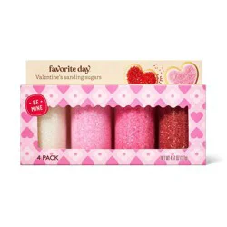 Valentine's Sanding Sugar Sprinkles - 4ct/4.51oz - Favorite Day™