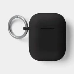 AirPods (1/2 generation) Silicone Case with Clip - heyday™ Black with Silver