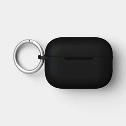AirPods Pro (1/2 generation) Silicone Case with Clip - heyday™ Black with Silver