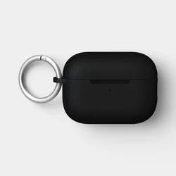 AirPods Pro (1/2 generation) Silicone Case with Clip - heyday™ Black with Silver
