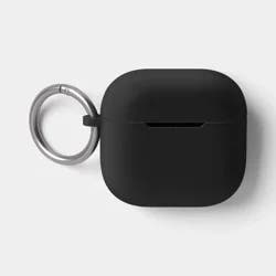AirPods (4th generation) Silicone Case with Clip - heyday™ Black with Silver