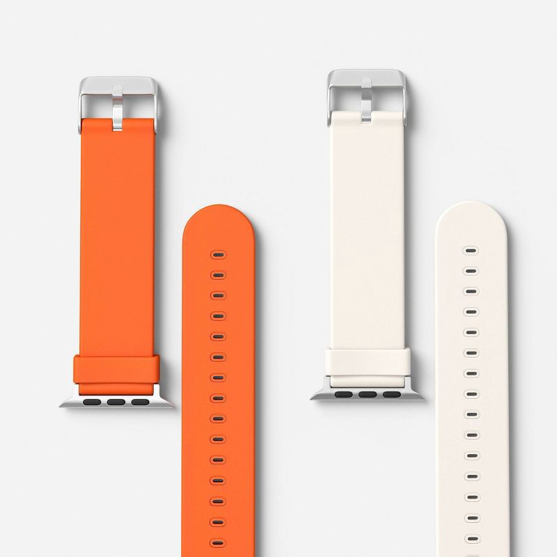 slide 1 of 3, 2pk Universal Silicone Watch Band - heyday™ Stone & Poppy, 2 ct