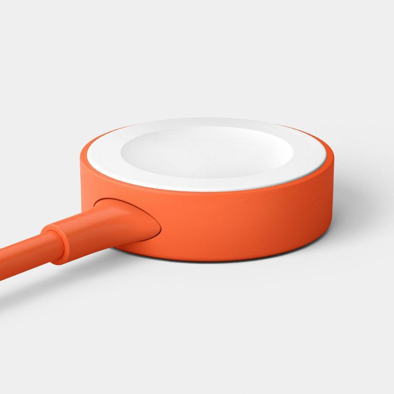 slide 3 of 4, Apple Watch Charger - heyday™ Poppy Orange, 1 ct