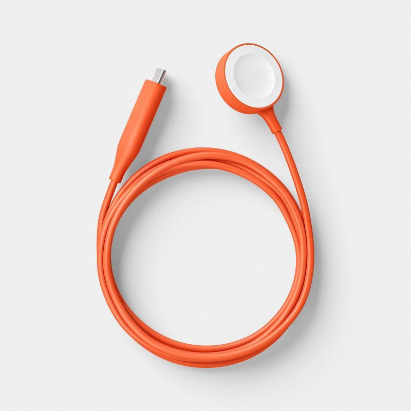 slide 1 of 4, Apple Watch Charger - heyday™ Poppy Orange, 1 ct