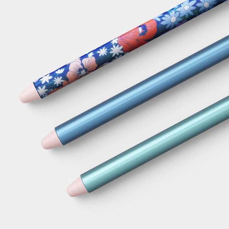 slide 5 of 5, 3pk Stylus Pen - heyday™ Poppy Flower, 3 ct