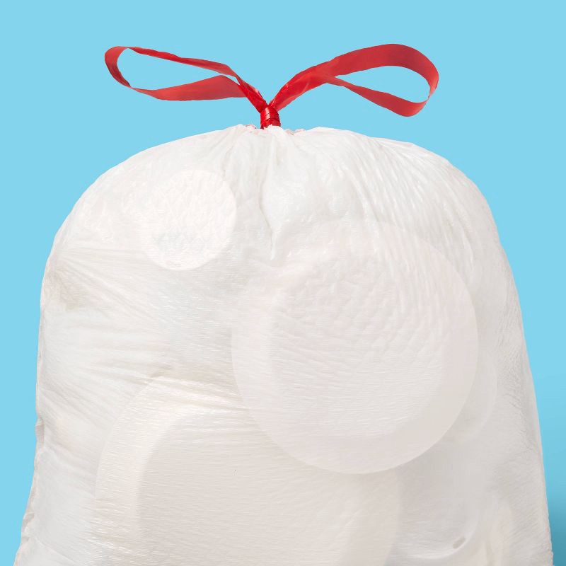 slide 2 of 3, UltraStretch Drawstring Medium Trash Bags - Unscented - 8 Gallon - 40ct - up&up™, 8 gal, 40 ct