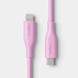 4ft USB-C to Lightning Silicone Cable - heyday™ Bright Lilac Purple