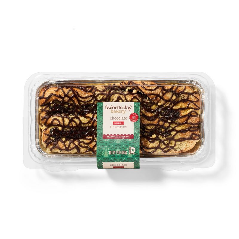 slide 1 of 3, Chocolate Danish 14oz - Favorite Day™, 14 oz