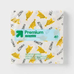 Game Day Printed Napkins - Penalty Flags - 2ply - 40ct - up&up™