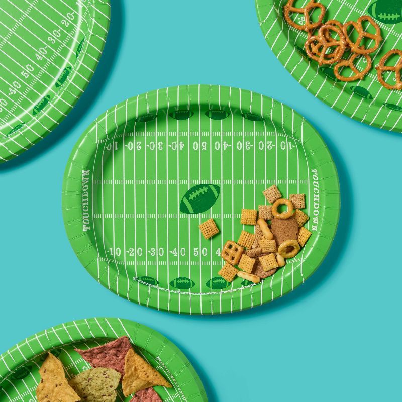 slide 2 of 3, Game Day Disposable platter - Touchdown - 16ct - up&up™, 16 ct