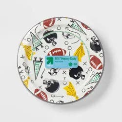 Game Day Disposable Plates 7" - Football Icons - 40ct - up&up™