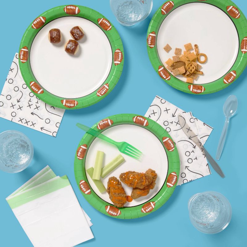 slide 2 of 3, Game Day Disposable Table Top Celebration Pack - 97ct - up&up™, 97 ct