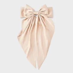 Texture Double Bow Hair Barrette - A New Day™ Cream
