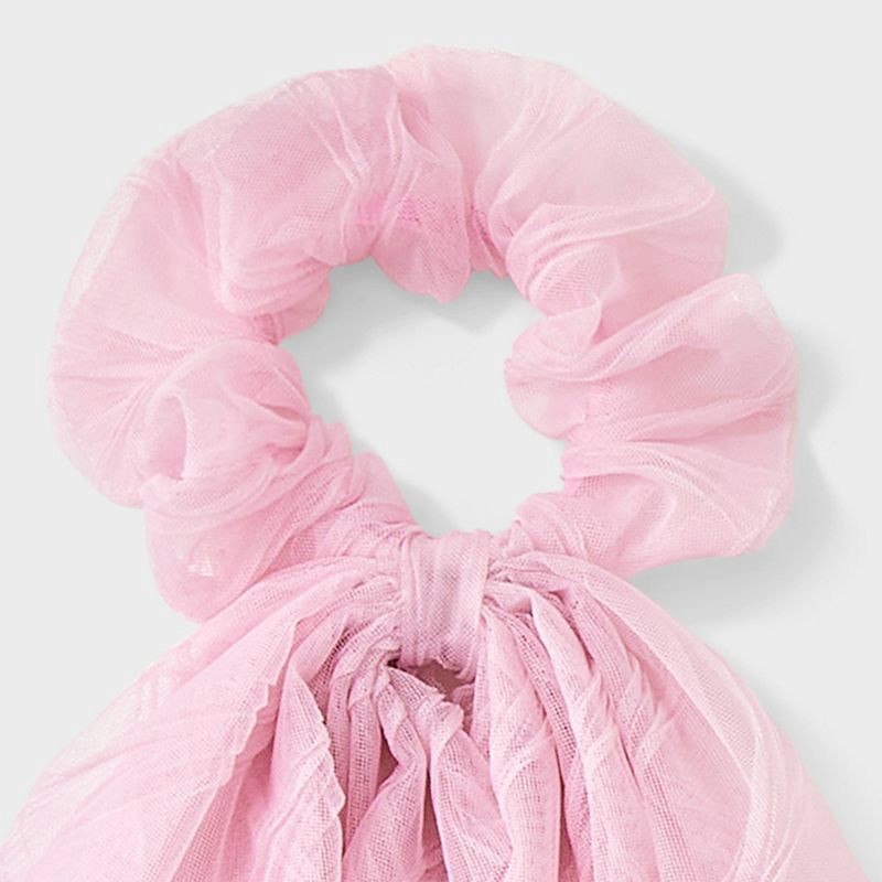 slide 3 of 3, Tulle Tail Hair Twister - Universal Thread™ Pink, 1 ct