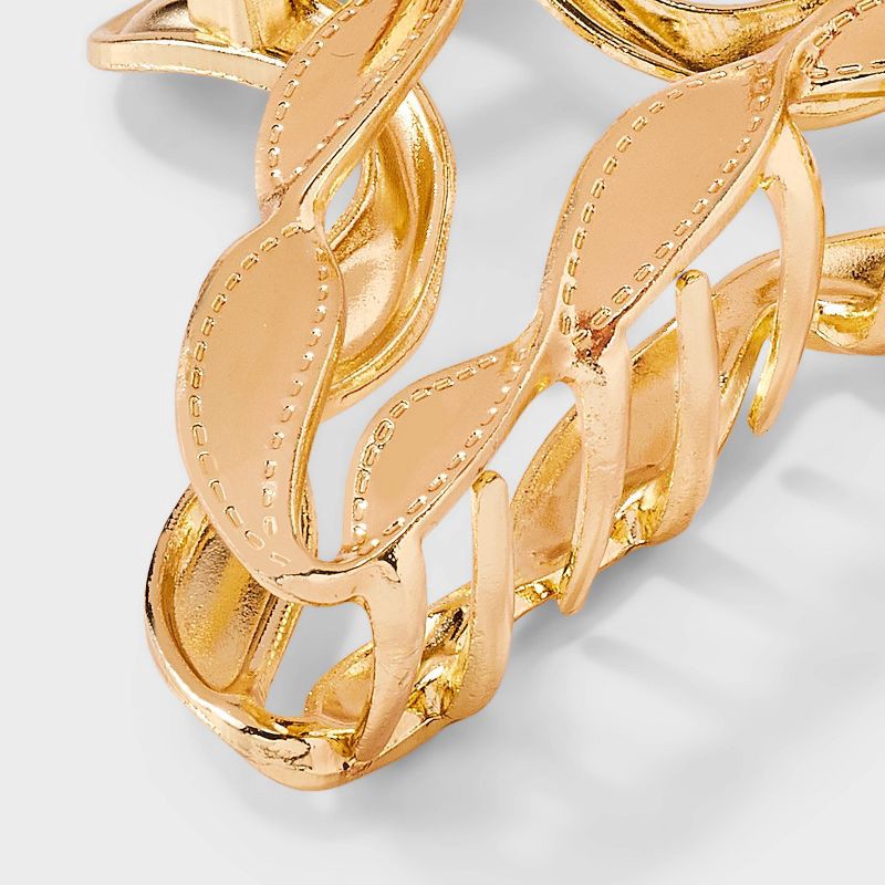 slide 3 of 3, Gold Metal Twist Claw Hair Clip - Universal Thread™, 1 ct