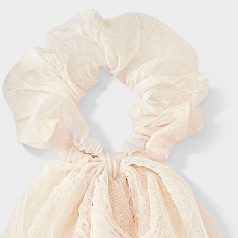 slide 3 of 3, Tulle Tail Hair Twister - Universal Thread™ Ivory, 1 ct