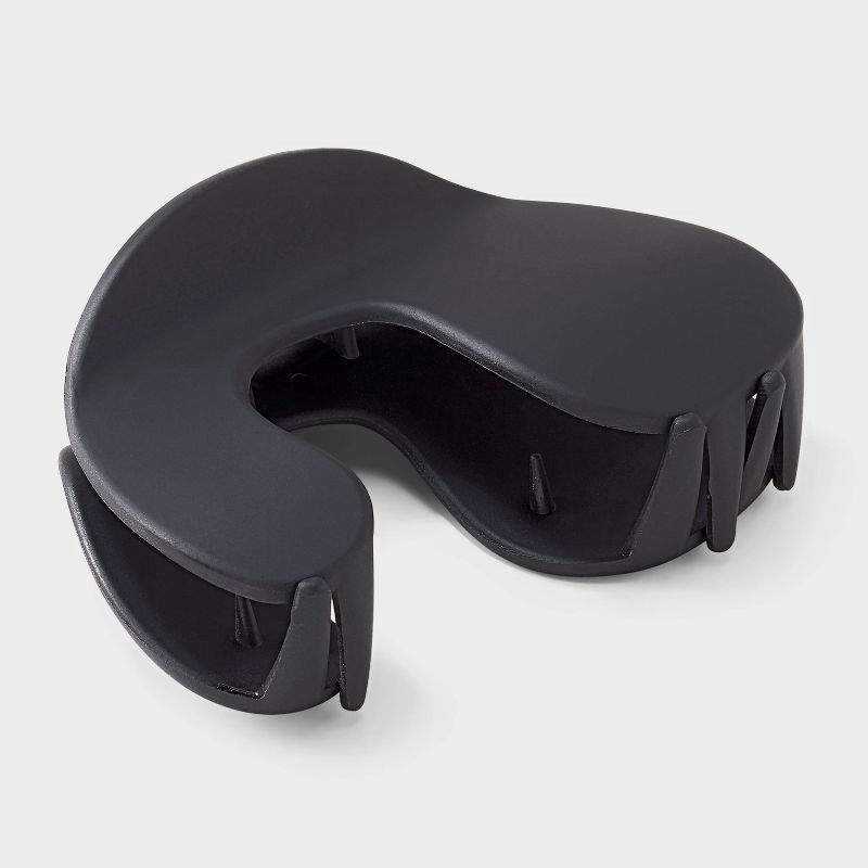 slide 1 of 3, Abstract Claw Hair Clip - Universal Thread™ Black, 1 ct
