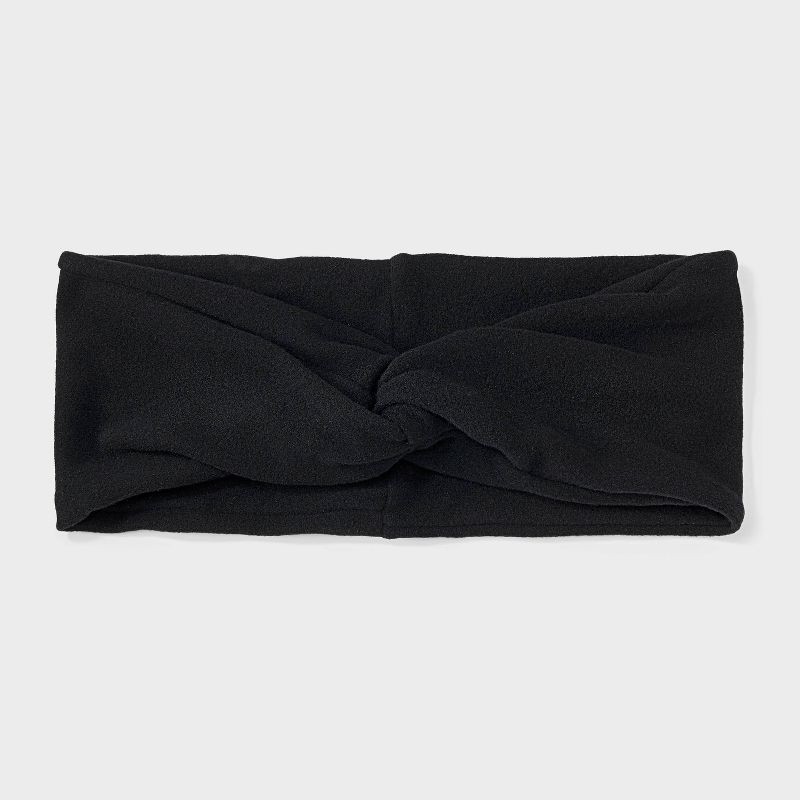 slide 1 of 3, Suede Jersey Wide Headwrap - Universal Thread™ Black, 1 ct