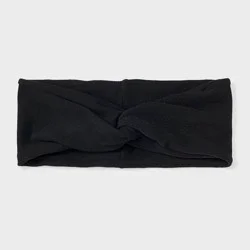 Suede Jersey Wide Headwrap - Universal Thread™ Black