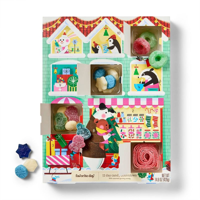 slide 3 of 3, Christmas 12 Days of Holiday Candy Countdown Advent Calendar - 14.8oz - Favorite Day™, 14.8 oz