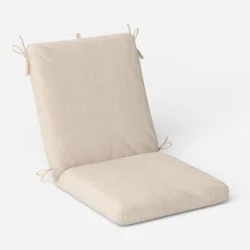 21"x23" 20" Natural Weave Outdoor One Piece Chair Cushion Ivory - Threshold™
