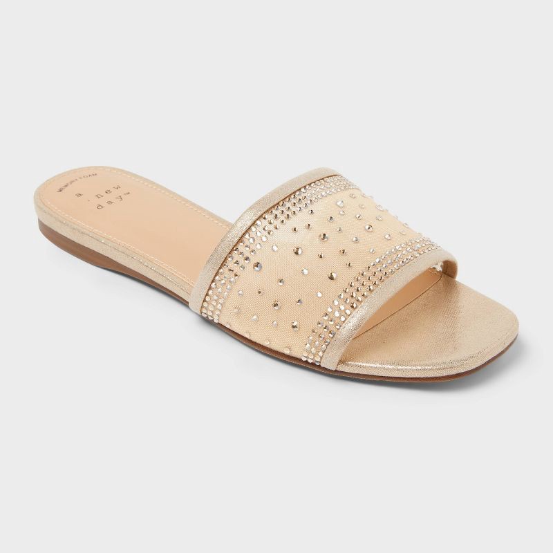 slide 1 of 4, Women's Elain Sandals - A New Day™ Gold 7, 1 ct