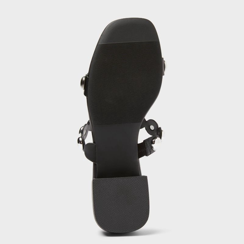 slide 4 of 4, Women's Caity Sandals with Memory Foam Insole - A New Day™ Black 10, 1 ct