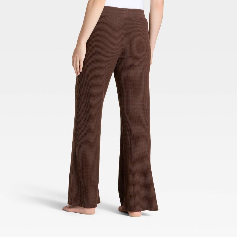 slide 2 of 3, Women's Waffle Lounge Sweatpants - Auden™ Brown XS, 1 ct