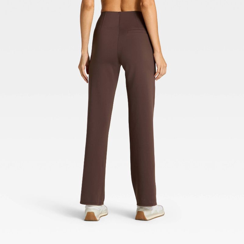 slide 4 of 5, Women's High-Rise Flare Pants - All In Motion™ Brown L, 1 ct