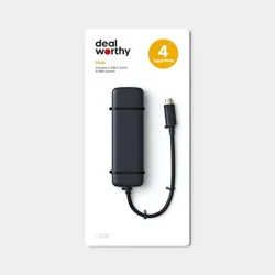 USB-C 4-in-1 Hub with 2-USB-C and 2-USB-A Gen2 - dealworthy™