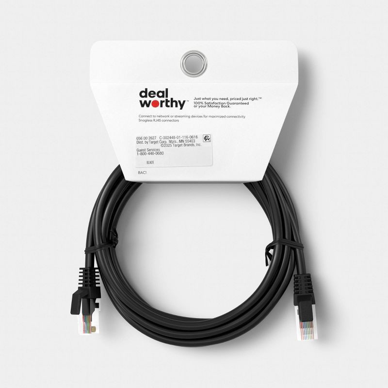 slide 3 of 3, 10' Cat 6 Ethernet Cable - dealworthy™, 1 ct