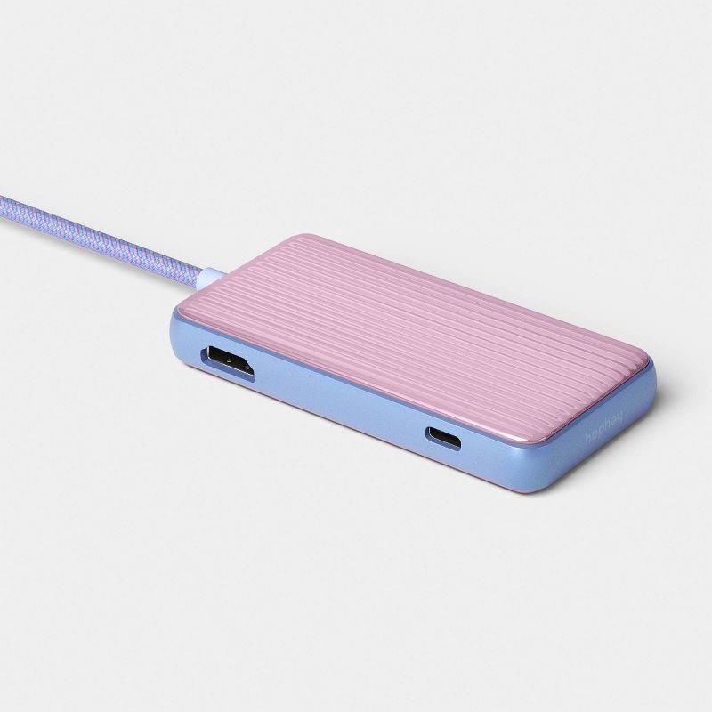slide 3 of 3, Elevated USB Hub - heyday™ Fluted Peri-Blue, 1 ct