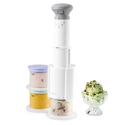 Cuisinart FastFreeze 5-in-1 Ice Cream, Sorbet, Milkshakes, Slushies and Mix-In Frozen Dessert Maker, Includes 3 Mixing Cups with Lids ICE-FD10
