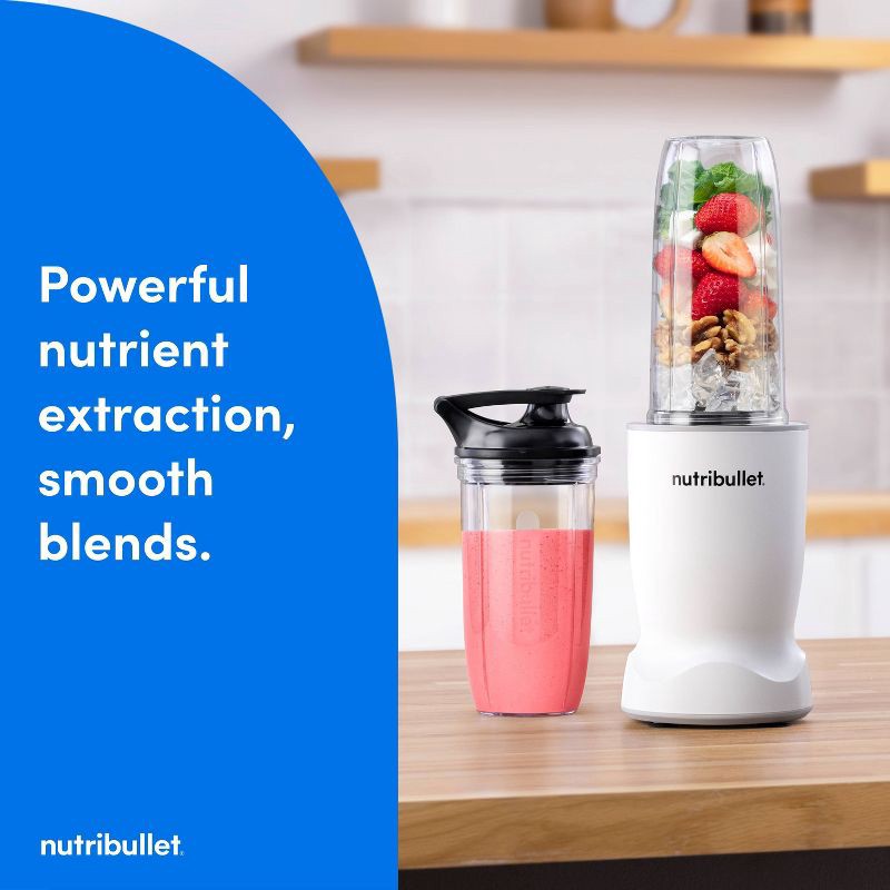 slide 2 of 9, NutriBullet Turbo 1000 Series Blender Matte White, 1 ct