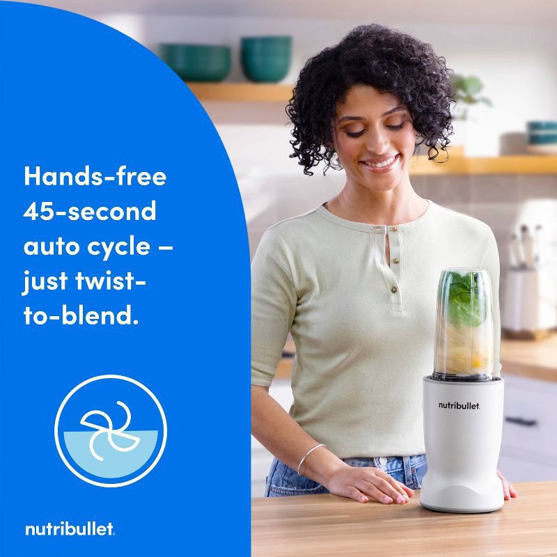 slide 4 of 9, NutriBullet Turbo 1000 Series Blender Matte White, 1 ct