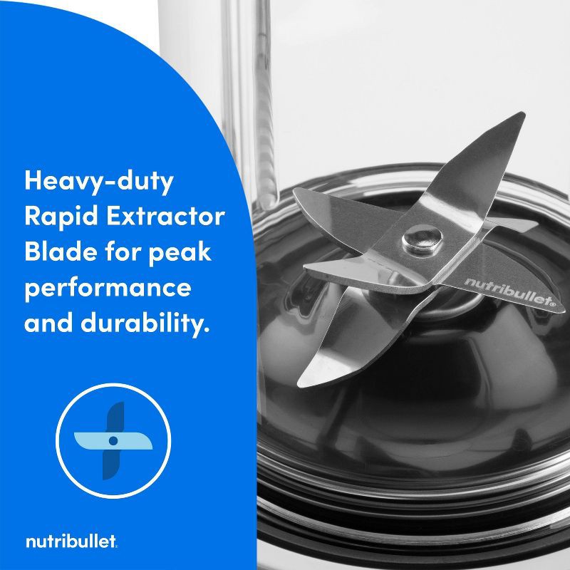 slide 5 of 9, NutriBullet Turbo 1000 Series Blender Matte White, 1 ct