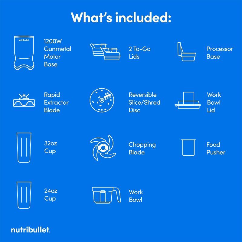 slide 8 of 10, NutriBullet Ultra Plus Food Processor, 1 ct