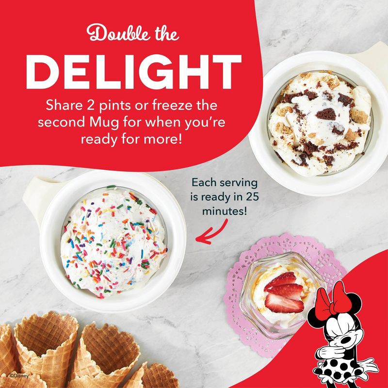 slide 4 of 8, Disney Dash Mickey & Minnie My Mug Ice Cream Maker Bundle, 1 ct