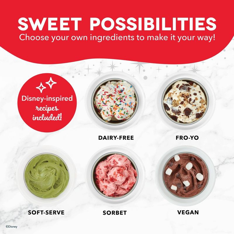 slide 5 of 8, Disney Dash Mickey & Minnie My Mug Ice Cream Maker Bundle, 1 ct