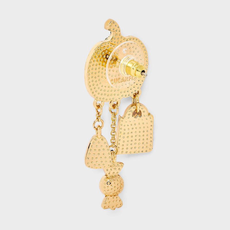 slide 2 of 3, SUGARFIX by BaubleBar Halloween Haul Earrings - Orange/Purple, 1 ct