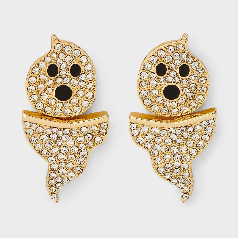 slide 1 of 3, SUGARFIX by BaubleBar Halloween Scream Queen Earrings - Ivory, 1 ct
