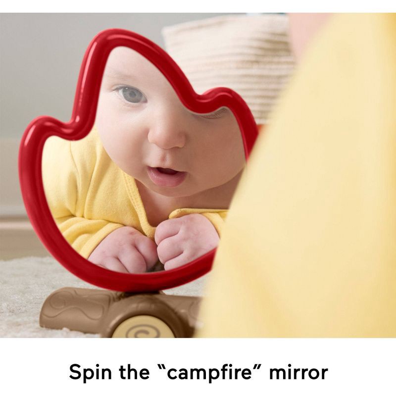 slide 8 of 9, Fisher-Price Mini Me Moments Camp & Crinkle Gift Set, Fishing & Hiking Baby Learning Activity Toys - 7pc, 7 ct