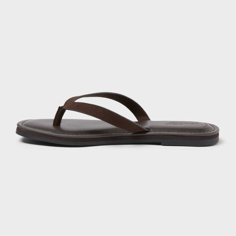slide 2 of 4, Women's Sherry Faux Suede Sandals with Memory Foam Insole - Universal Thread™ Chocolate 11, 1 ct